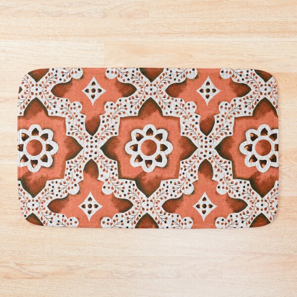 Item preview, Pink Encaustic Tile designed and sold by Roseanne Durnford.
