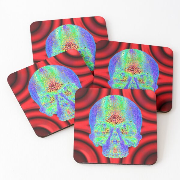 Item preview, Geometric Psychedelic Skull Pattern designed and sold by Arcane  Adorable.