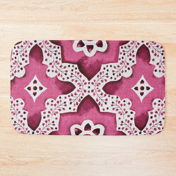 Item preview, Pink Encaustic Tile designed and sold by Roseanne Durnford.