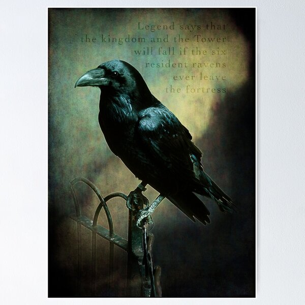 Item preview, Tower of London raven designed and sold by Trish Hart.