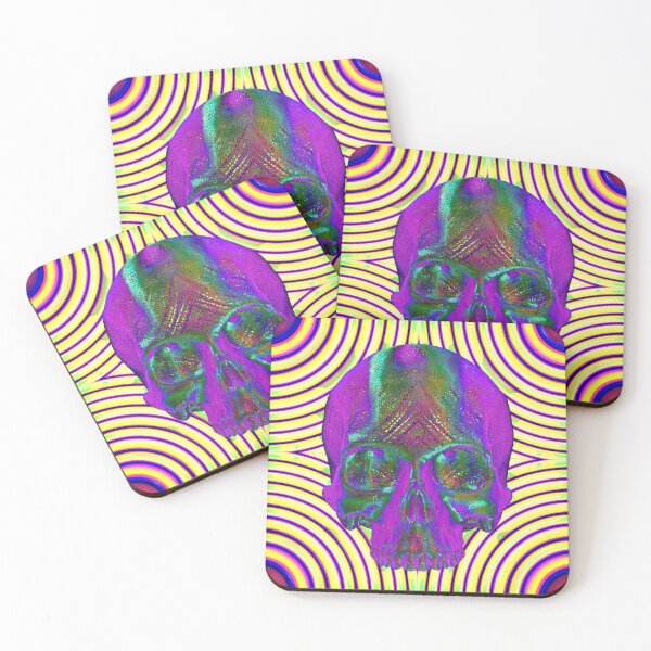 Item preview, Geometric Psychedelic Skull Pattern designed and sold by Arcane  Adorable.