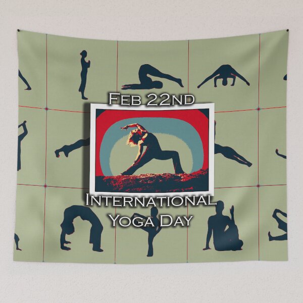 Item preview, I LOVE INTERNATIONAL YOGA DAY designed and sold by REALDesign-Shop.