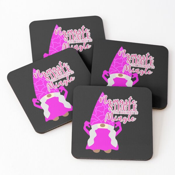 Item preview, Namastay Single With Nowhere to Mingle-funny anti-Valentine's Day gift designed and sold by BRtisticDesigns.