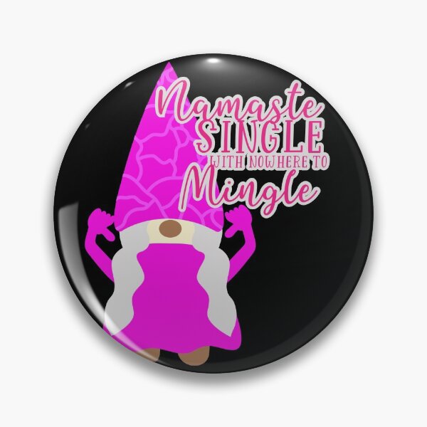 Artikelvorschau, Namastay Single With Nowhere to Mingle-lustiges Anti-Valentinstag-Geschenk entworfen und verkauft von BRtisticDesigns.
