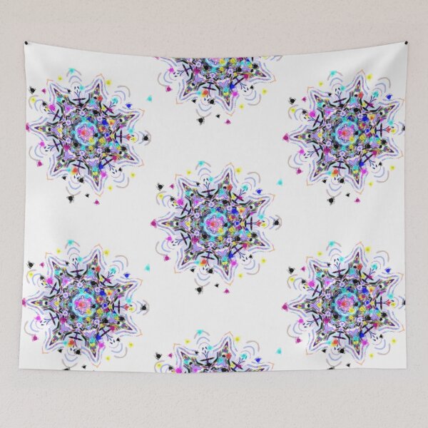 Item preview, Splatter Paint Light Language Mandala designed and sold by Earthchild8888.