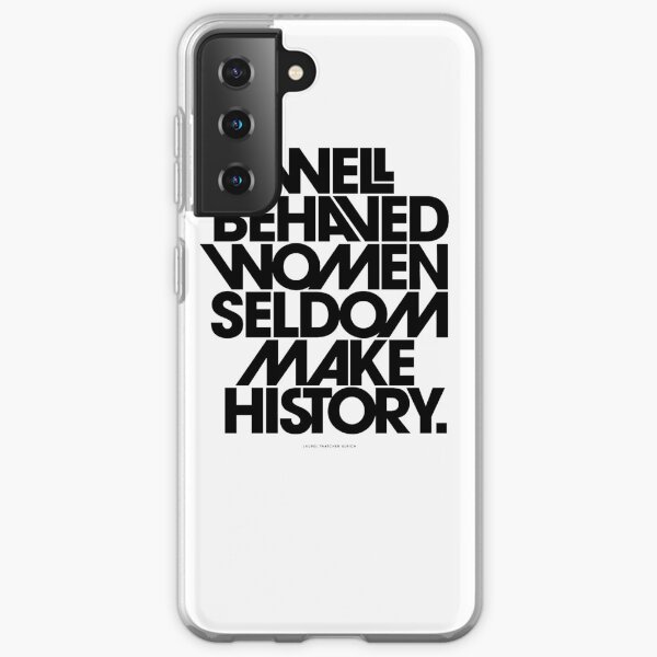 to black and pink quote Samsung Galaxy Soft Case