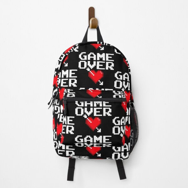 Item preview, Game Over Gamer Valentine 8 Bit Gaming Pixel Heart White designed and sold by GrandeDuc.