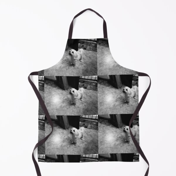 Item preview, Maltese in the Kitchen (in black and white) designed and sold by TmartUS.