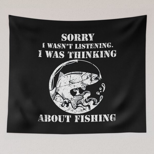 Item preview, Funny Fishing Lover Father Grandfather Sorry I Can't Talk I'm On Another Line designed and sold by 123428094.