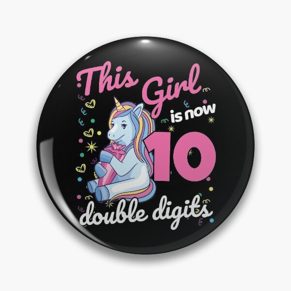 Item preview, 10th Birthday Gift Unicorn This Girl Is Now 10 Double Digits designed and sold by 123428094.