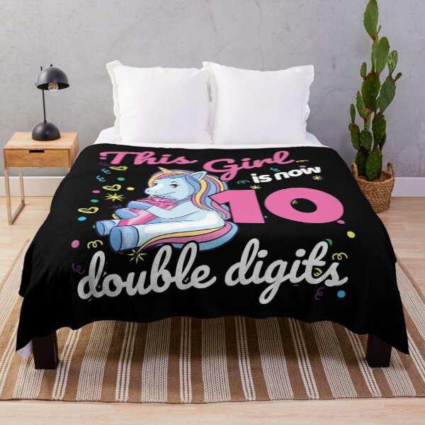 Item preview, 10th Birthday Gift Unicorn This Girl Is Now 10 Double Digits designed and sold by 123428094.