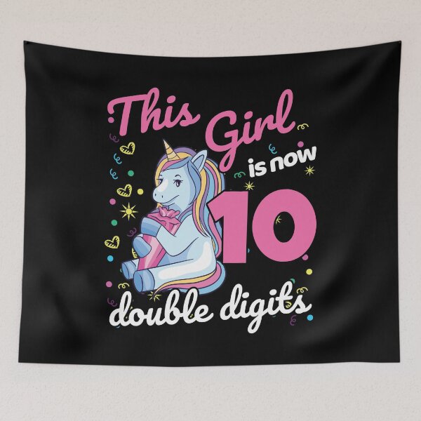 Item preview, 10th Birthday Gift Unicorn This Girl Is Now 10 Double Digits designed and sold by 123428094.
