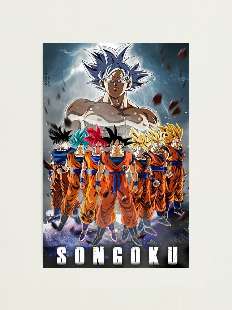 Dragon Ball Z/Super Poster Goku from Kid to Ultra 12in x 18in Free Shipping