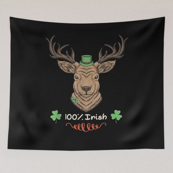Item preview, Saint Patrick's Day Funny Irish Deer Shamrock Leaf Gift designed and sold by shirleyfinley.