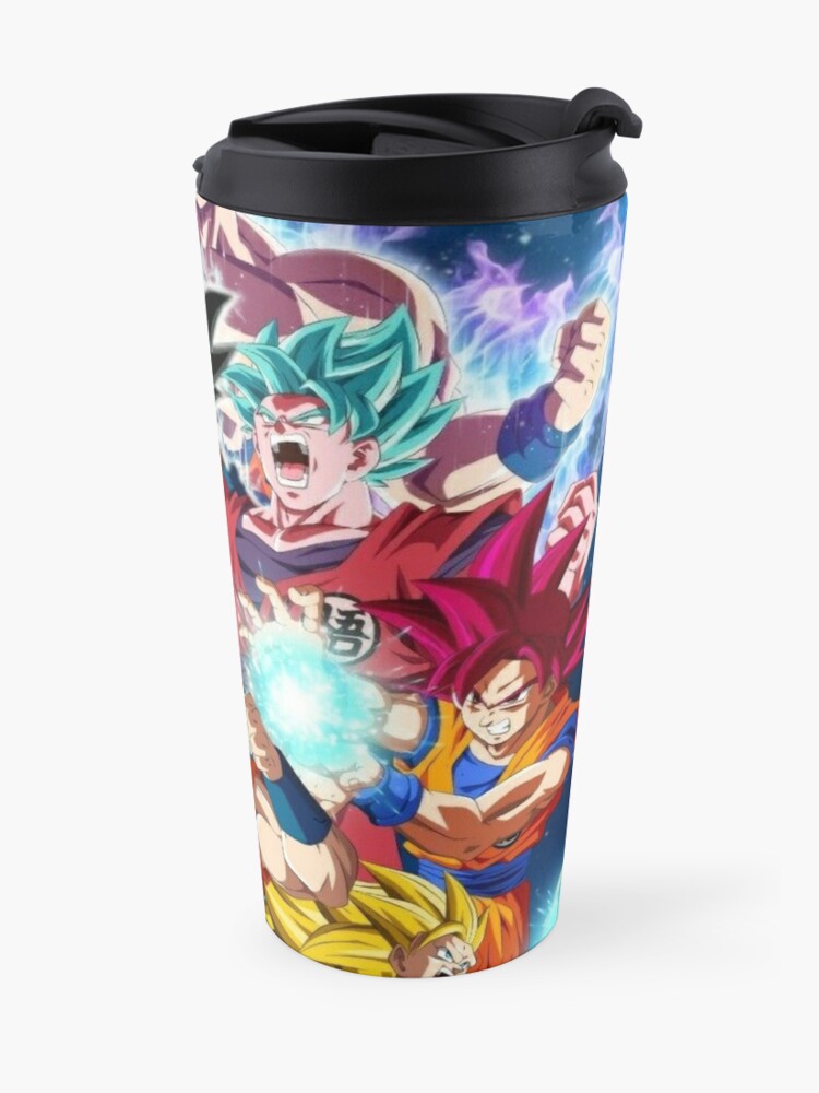 Dragon Ball Z Songoku Travel Mug By Reymednishop Redbubble