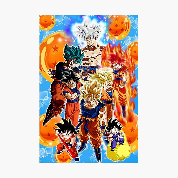 Impressions Photo Sur Le Theme Dragon Ball Redbubble