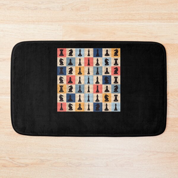 Item preview, Retro Vintage Checker Chess Board Chess Pieces Chess designed and sold by shirleyfinley.