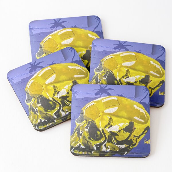 Item preview, golden skull designed and sold by Notonebuttoo.