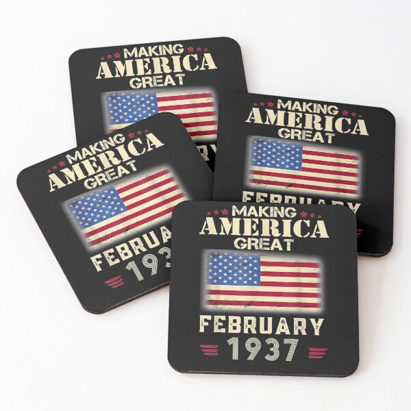 Item preview, 84th Birthday Gift Making America Great Since February 1937 designed and sold by shirleyfinley.