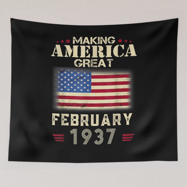 Item preview, 84th Birthday Gift Making America Great Since February 1937 designed and sold by shirleyfinley.