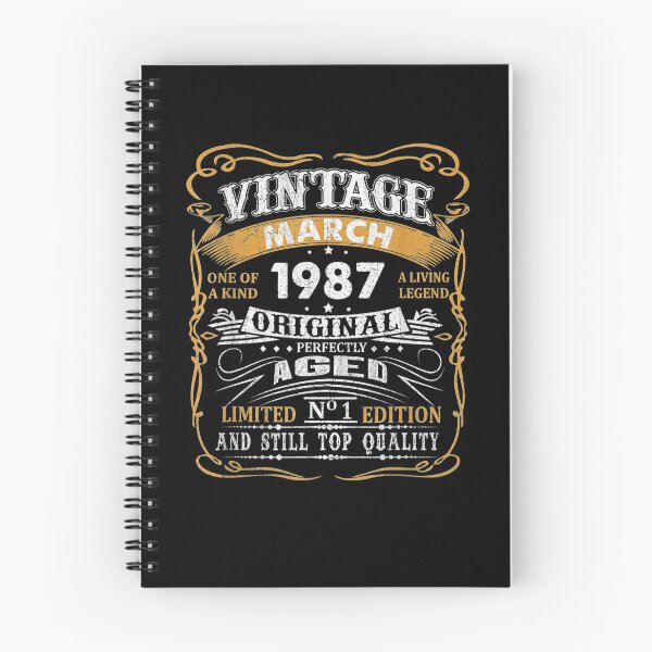 Item preview, Vintage March 1987 34 Years Old 34th Birthday Gifts designed and sold by shirleyfinley.