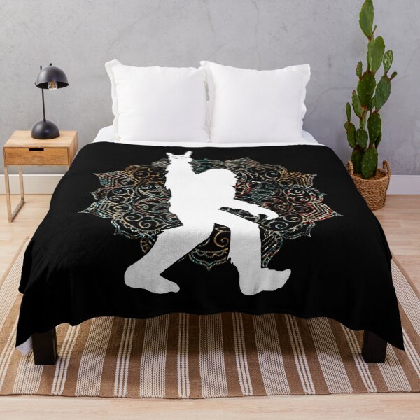 Item preview, Funny Bigfoot Rock Roll Mandala Yoga Shirt Forest Sasquatch Believers T Shirt designed and sold by tuanitus.