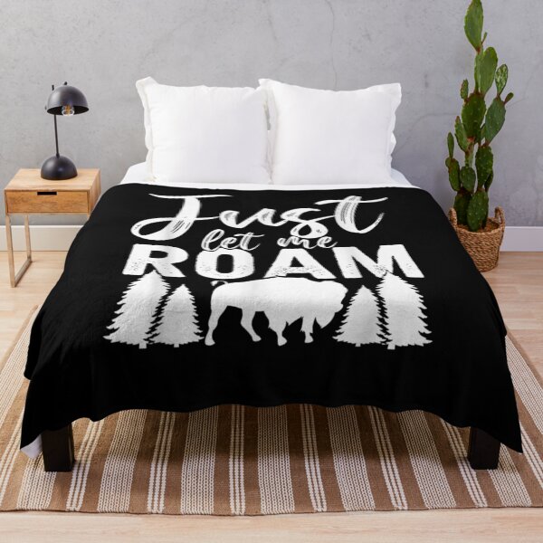 Item preview, Wildlife Animal American Bison Gift Just Let Me Roam Buffalo designed and sold by shirleyfinley.