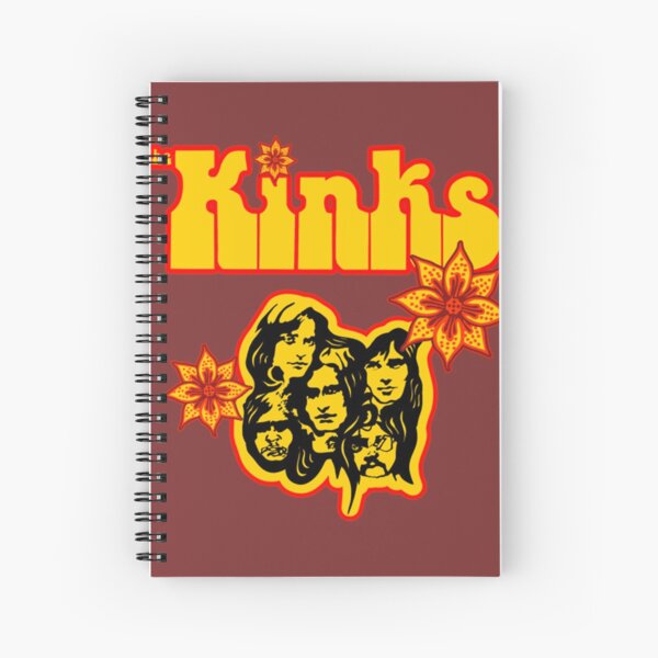 The Kinks Band Kink flowers Spiral Notebook