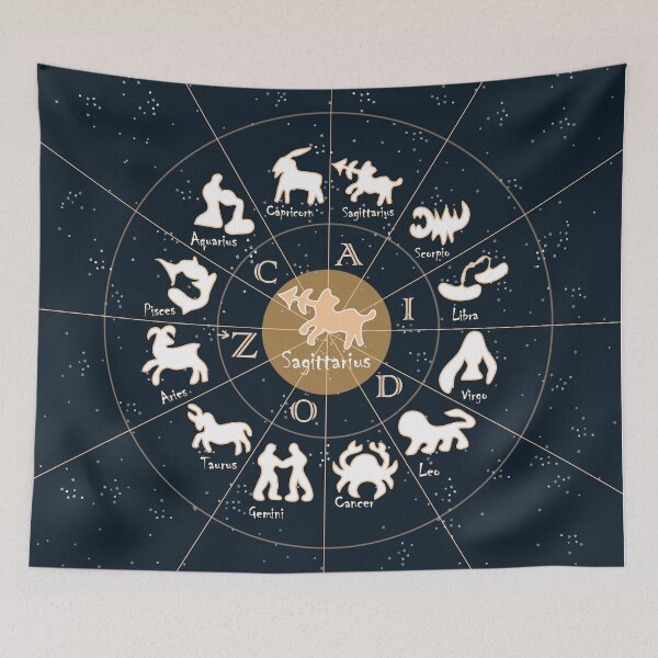 Item preview, Sagittarius,, Zodiac, Astrology, Horoscope, Stars, Sun-and-moon. Birthday, Valentines-day, Holidays, designed and sold by PrintedDreams.