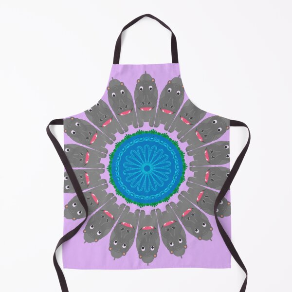 Item preview, Hippo Huddle Mandala Design designed and sold by MandalaZoo.