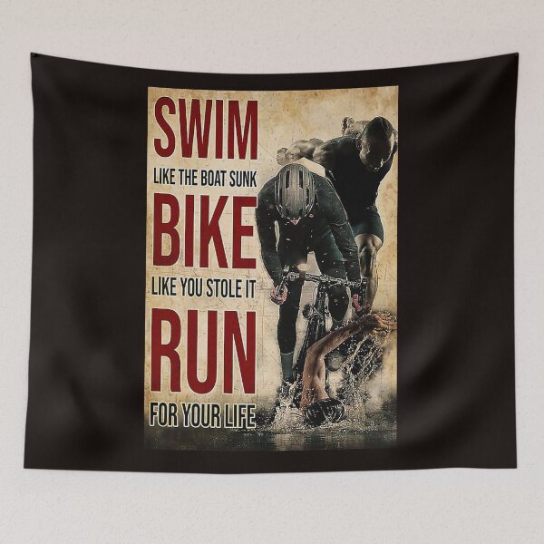 Item preview, Cycling Swim like the boat sunk bike like you stole it run for your life designed and sold by Cisnerosf97.