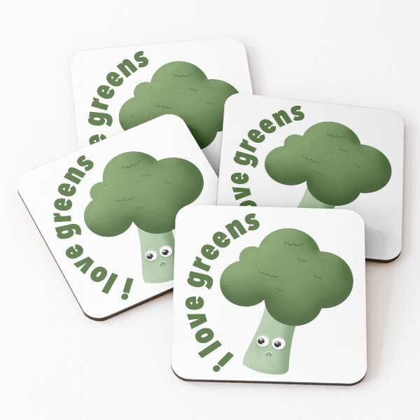 Item preview, I love greens (broccoli) designed and sold by cayleymcc.