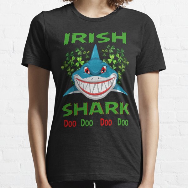 Funny Shirt St Patricks Day Outfit Irish Baby Shark Doo Toddler Kids T-Shirt
