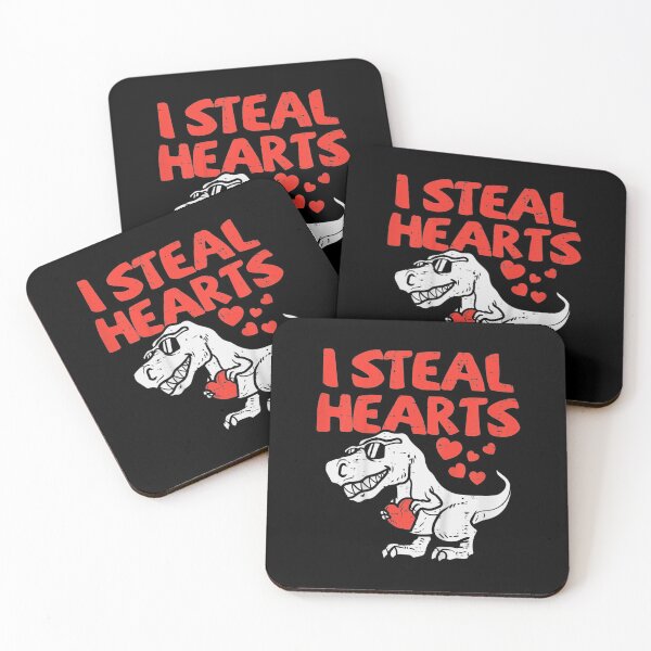 Item preview, Kids I Steal Hearts Trex Dino Cute Baby Boy Valentines Day designed and sold by AkersCoe.