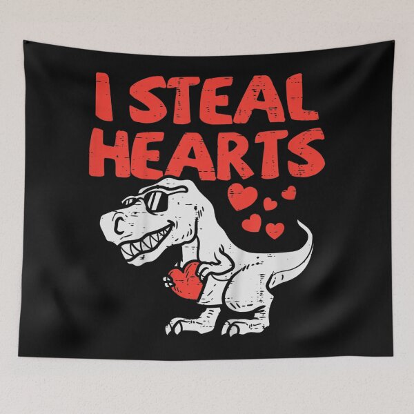 Item preview, Kids I Steal Hearts Trex Dino Cute Baby Boy Valentines Day designed and sold by AkersCoe.