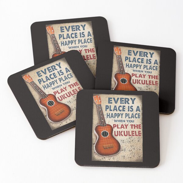 Item preview, Every place is a happy place when you play the ukulele designed and sold by reenea84.
