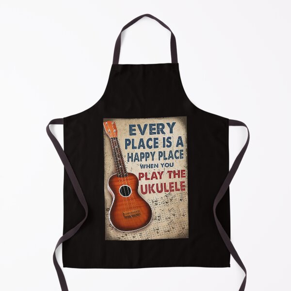 Item preview, Every place is a happy place when you play the ukulele designed and sold by reenea84.