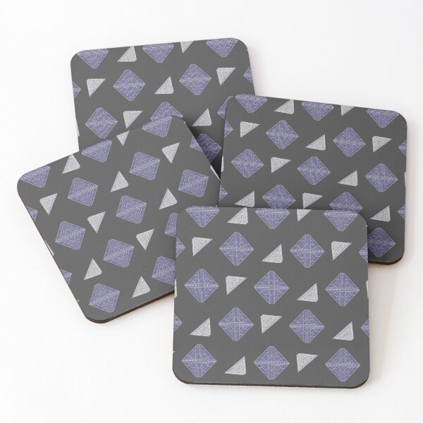Artikelvorschau, Lila und graues geometrisches Design entworfen und verkauft von shadowbright.