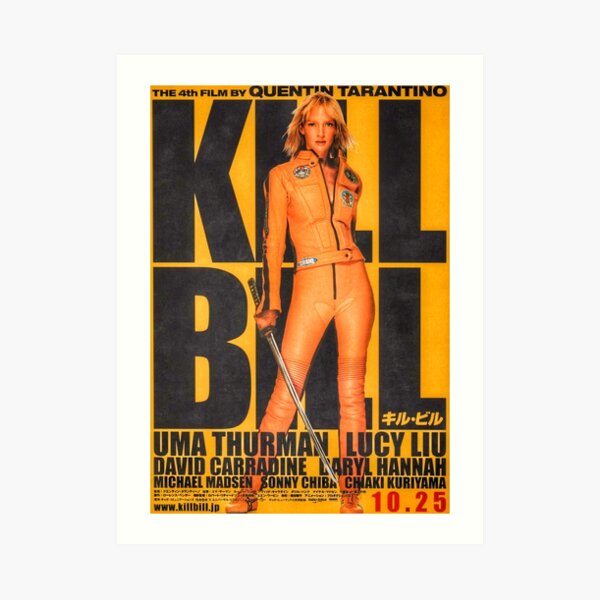 kill bill poster Art Print
