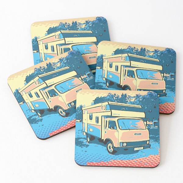 Item preview, Camper In The City, Cartoon Drawing designed and sold by D-Spot Shop.