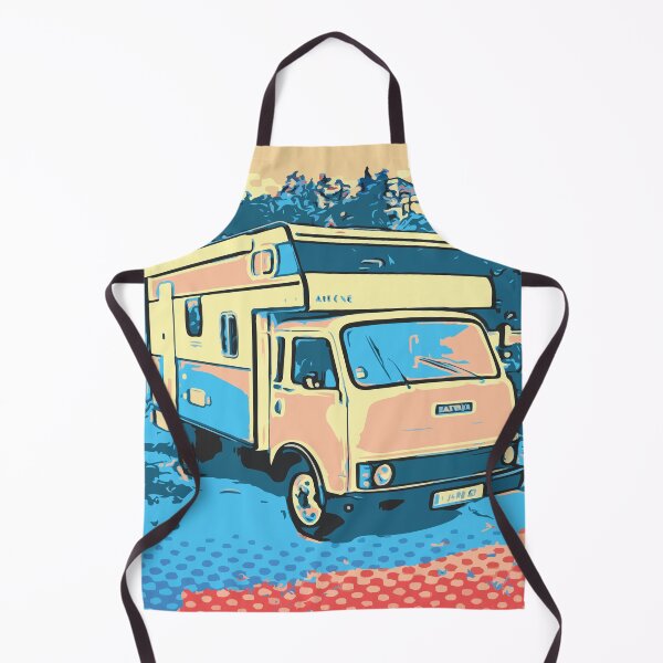 Item preview, Camper In The City, Cartoon Drawing designed and sold by D-Spot Shop.