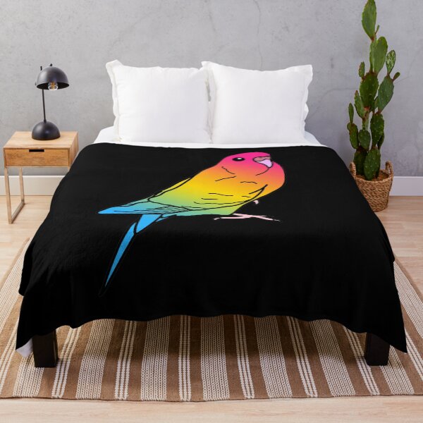 Item preview, Pansexual Flag Parakeet designed and sold by red1215.