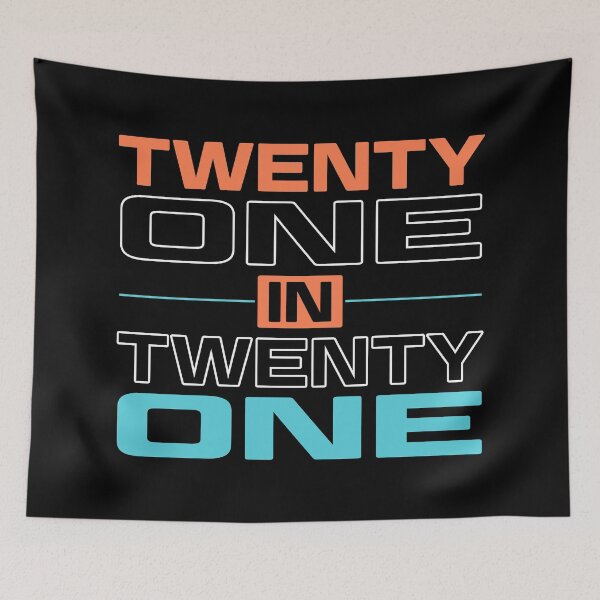 Item preview, 21 in 21 aka Twenty One in Twenty One - 21st Birthday designed and sold by opalime.