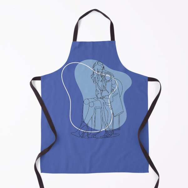 Item preview, Minimalist Sapphire Abstract Women Silhouette designed and sold by gugenia.