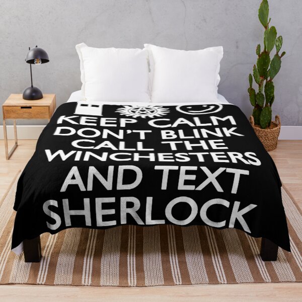 Item preview, Keep Clam Don't Blink Call The Winchester And Text Sherlock designed and sold by KenjiDesign.