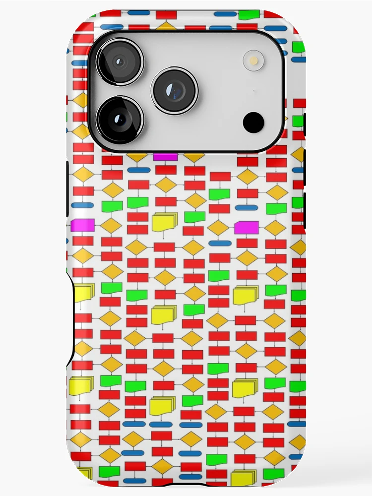 Thumbnail 1 of 4, iPhone Case, Colourful Flowchart Design designed and sold by Flowchart.