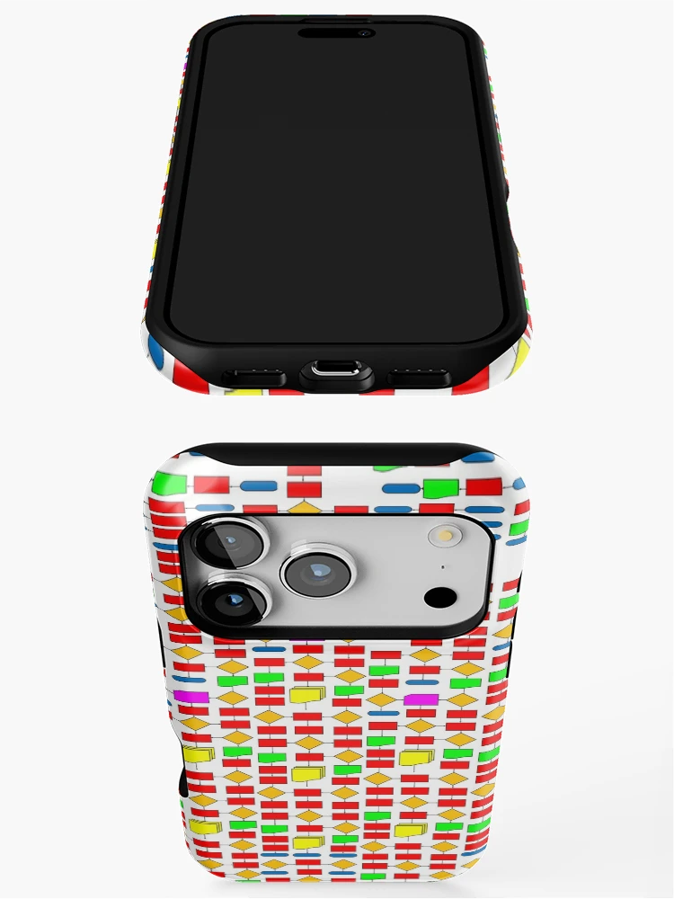 Thumbnail 3 of 4, iPhone Case, Colourful Flowchart Design designed and sold by Flowchart.