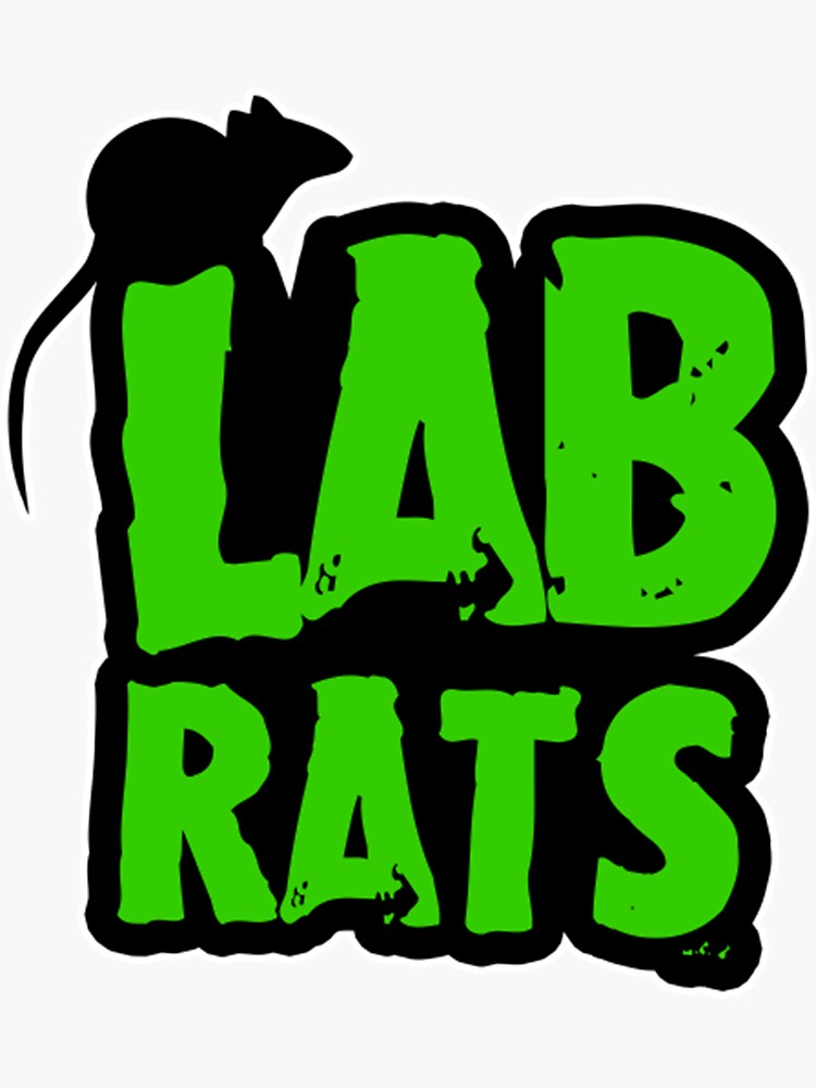 "Lab Rats" Sticker for Sale by CareyHauck Redbubble
