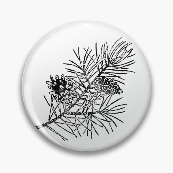Item preview, Pine branch with cones designed and sold by Julia Faranchuk.