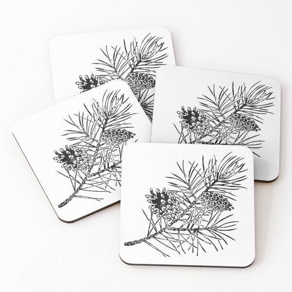 Item preview, Pine branch with cones designed and sold by Julia Faranchuk.